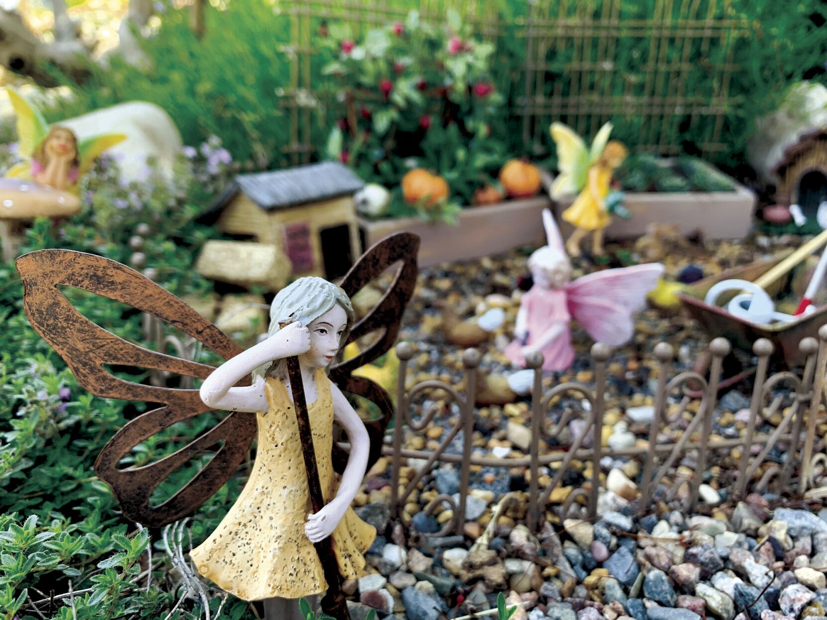 At work in the garden